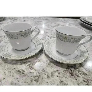 TAIHEI CHINA SPRINGTIME - JAPAN- SET OF 2 CUPS & 2 SAUCERS VINTAGE